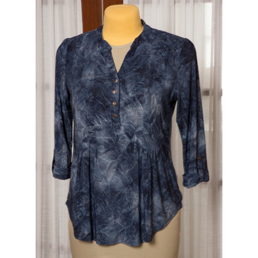 Dressbarn Pintucked Popover Top